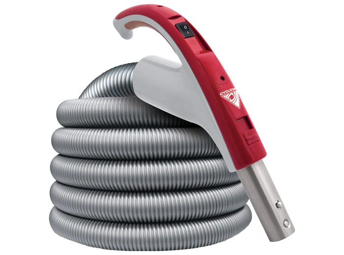 Premium 35' Low Voltage Central Vacuum Hose (24 Volt with Switch)