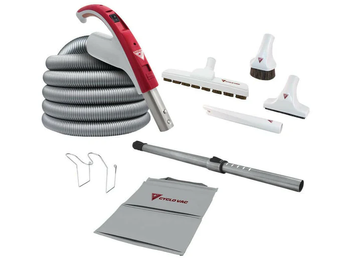 CycloVac 24 Volt Cleaning Set 35' Hose with Super Luxe 12'' Brush