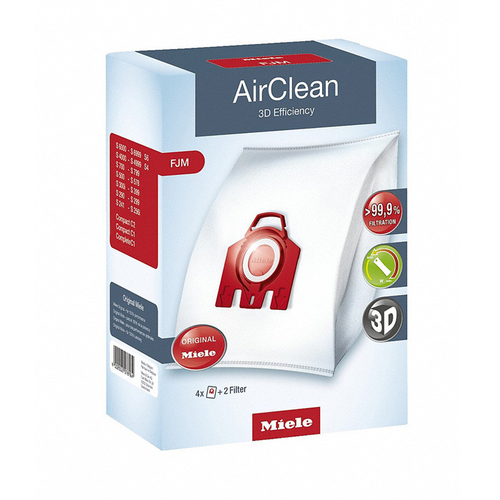Miele FJM AirClean 3D Bags 4 Pack